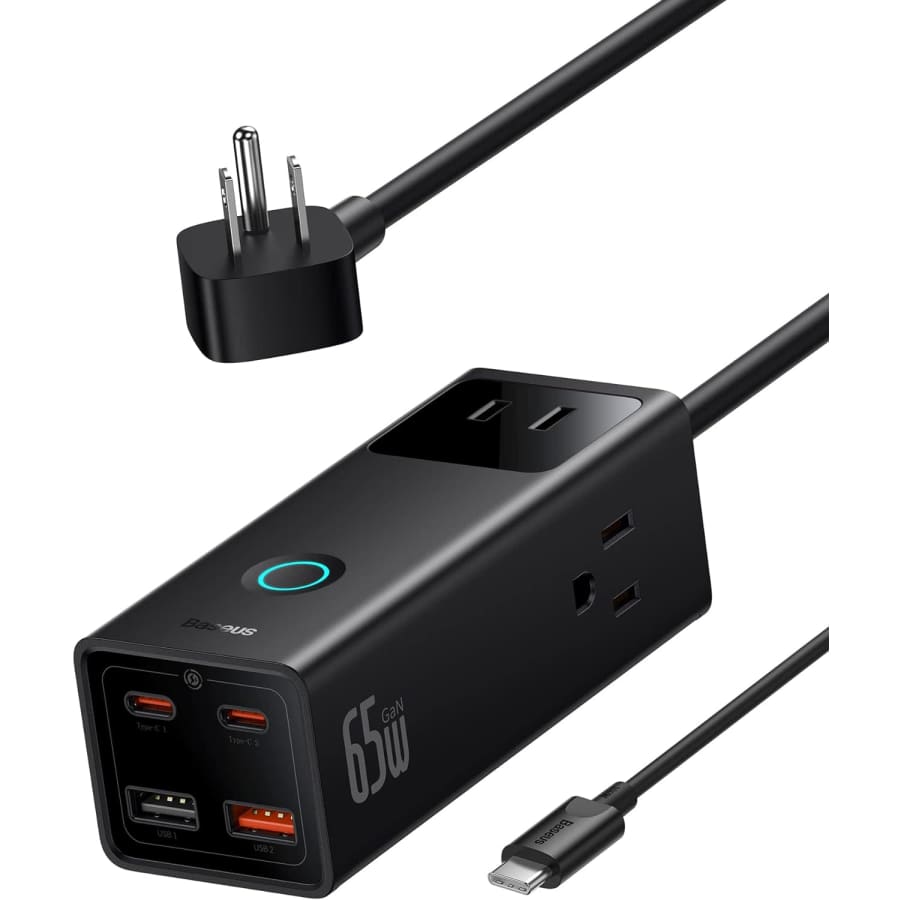 Baseus 65W 7-in-1 Charging Station 5-Foot Surge Protector / Power Strip for $42