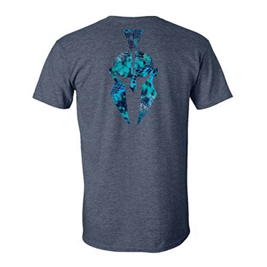 Kryptek Men's Standard Graphic T-Shirt, Back Pontus Spartan (Heather Navy), Medium for $18