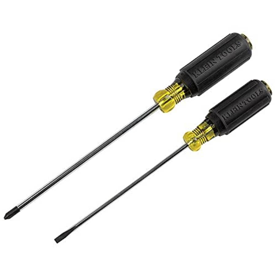 Klein Tools Screwdriver Set, 3/16 Cabinet and #2 Phillips Precision Machined Tips, Cushion-Grip Handles, Round for $22
