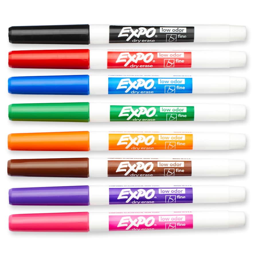 Expo Fine Point Dry Erase Markers 8-Pk. for $6 Expo Fine Point Dry Erase Markers 8-Pk. for $6