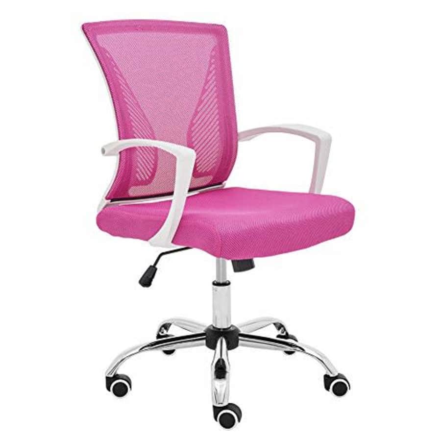 Modern Home Zuna Mid-Back Office Task Chair - Ergonomic Back Supporting Mesh Back Desk Chair for $80