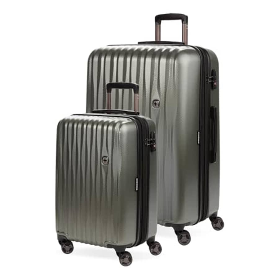 SwissGear 7272 Energie Hardside Expandable Luggage with Spinner Wheels, Gunmetal, 2-Piece Set for $284