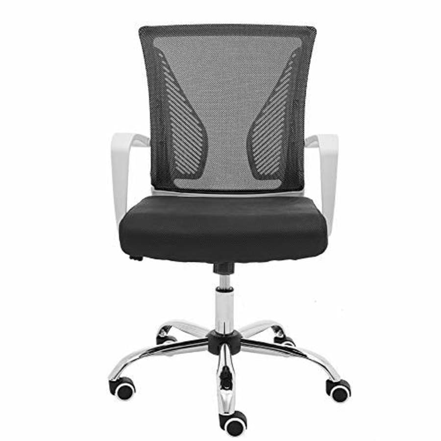 Modern Home Zuna Mid-Back Office Task Chair - Ergonomic Back Supporting Mesh Back Desk Chair for $80