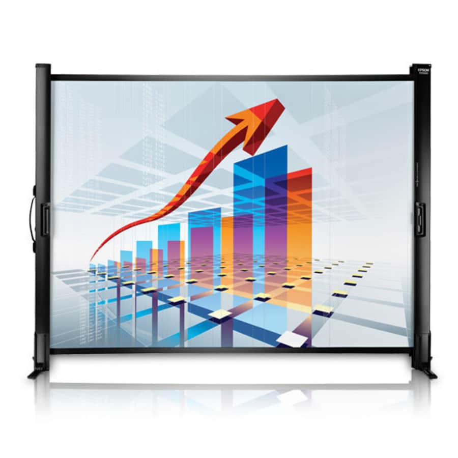 Epson Ultra Portable Tabletop Projection Screen for $75 Epson Ultra Portable Tabletop Projection Screen for $75