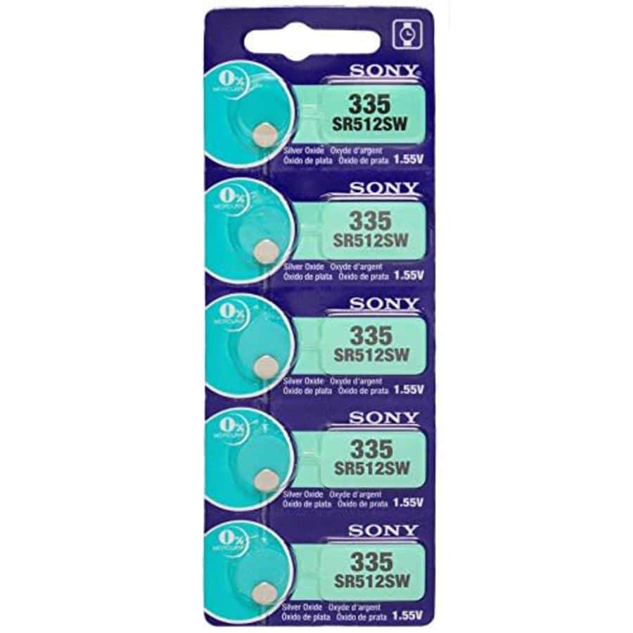 Sony 335 (SR512SW) 1.55V Silver Oxide 0% Hg Mercury Free Watch Battery (20 Batteries) for $29