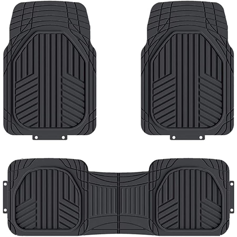 Amazon Basics 3-Piece All-Season Rubber Car Floor Mat Set for $39