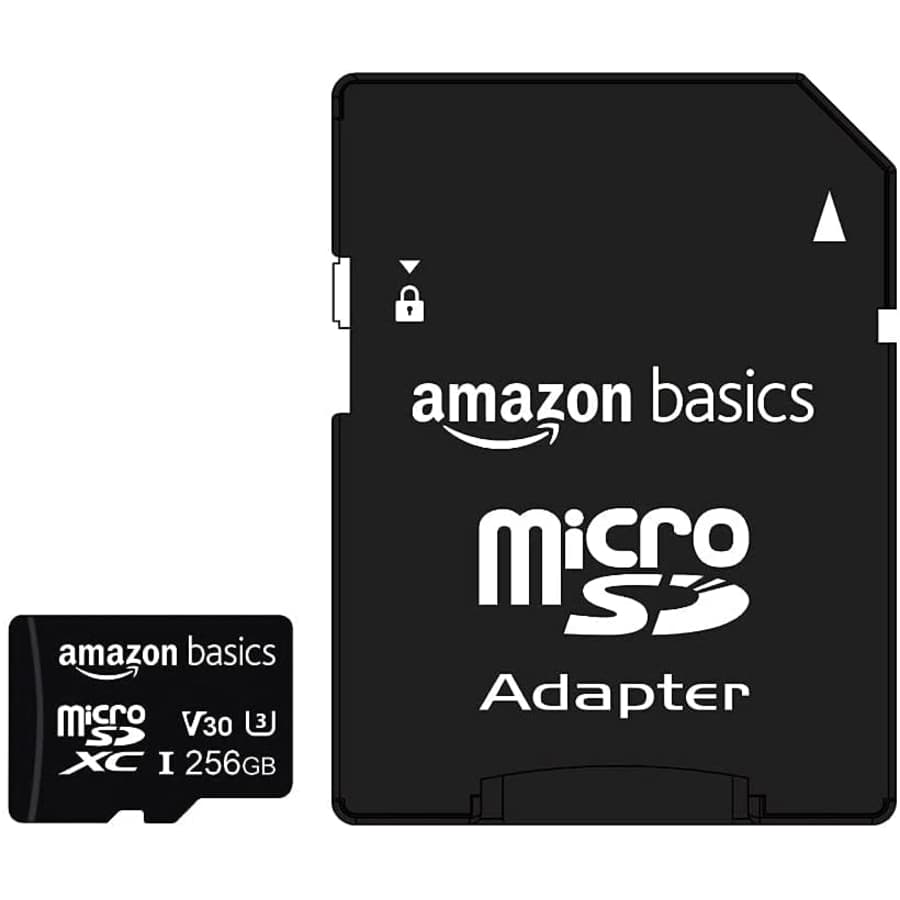 Amazon Basics 256GB microSDXC Memory Card for $21 Amazon Basics 256GB microSDXC Memory Card for $21