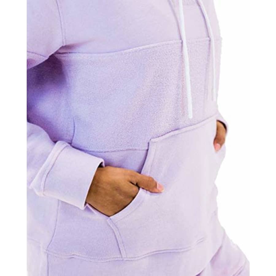 Spalding Womens Activewear Heritage Blocked Hoodie Sweatshirt Blue Lilac,Large for $27