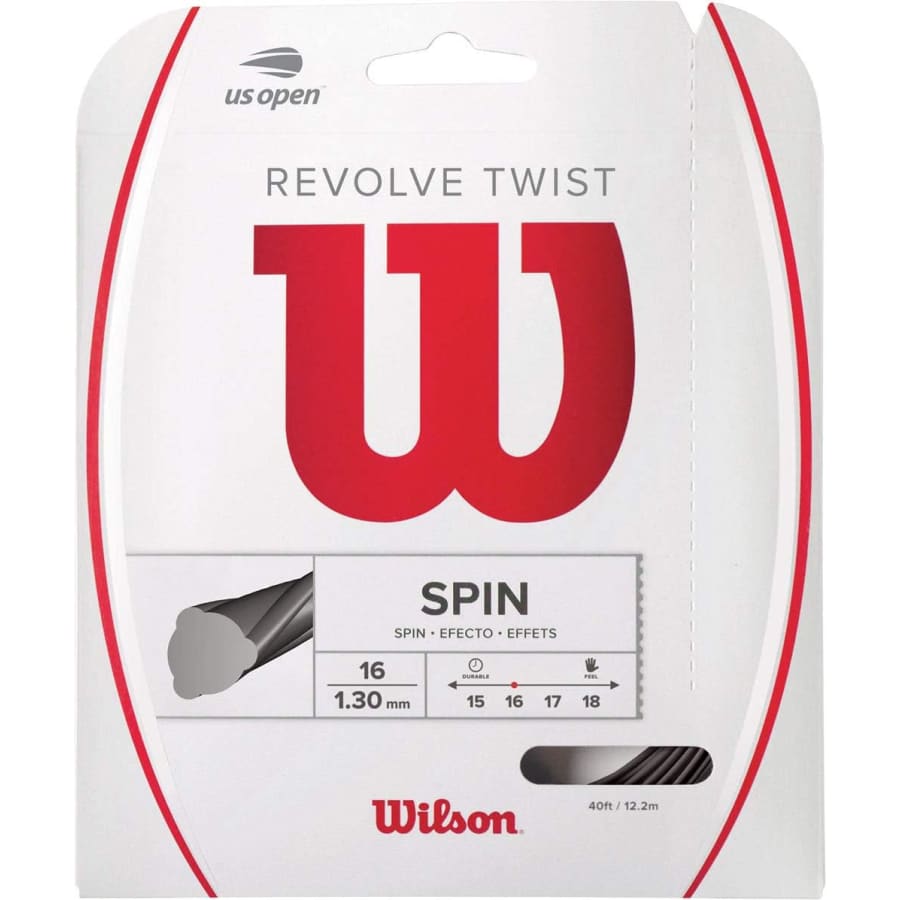 Wilson Revolve Twist 16 Tennis String for $6 Wilson Revolve Twist 16 Tennis String for $6