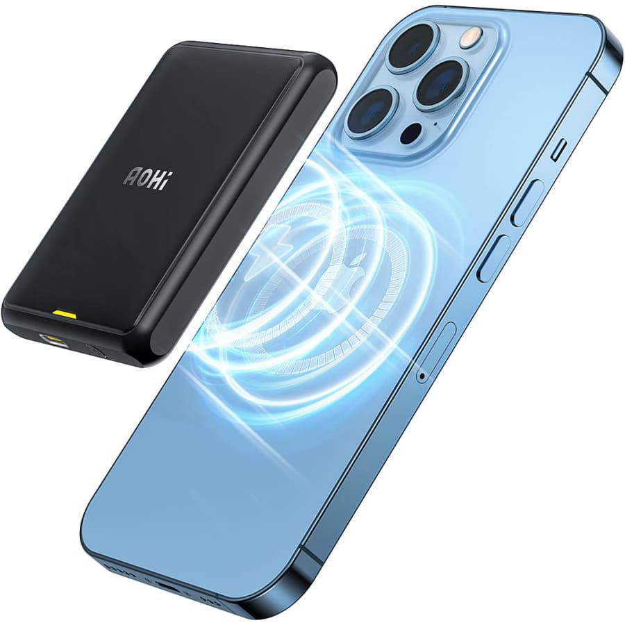 AOHI 4,000mAh Magnetic Wireless Power Bank for $18