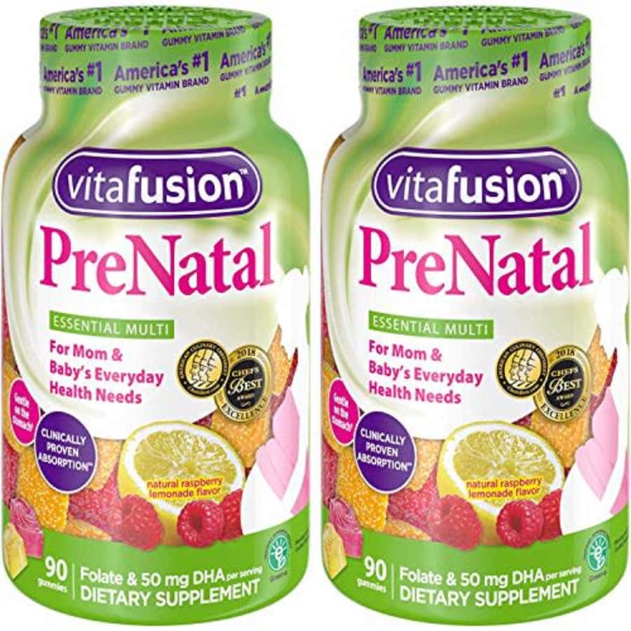 Vitafusion, PreNatal, Adult Gummies, Assorted Flavors - 90 gummies, Pack of 2 for $28 Vitafusion, PreNatal, Adult Gummies, Assorted Flavors - 90 gummies, Pack of 2 for $28