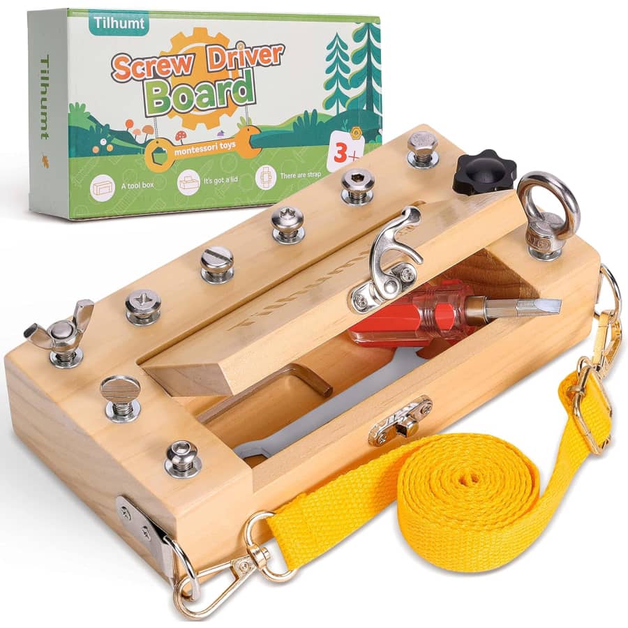 Tilhumt Montessori Screwdriver Board Set for $16 Tilhumt Montessori Screwdriver Board Set for $16