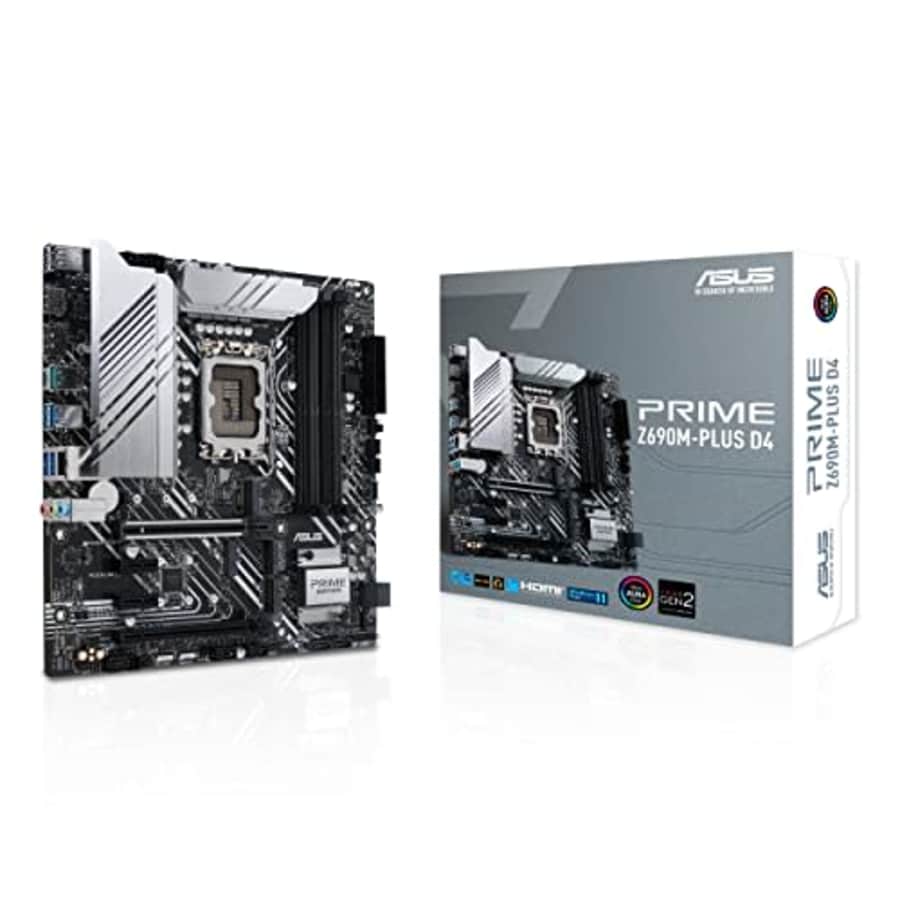 ASUS Prime Z690M-PLUS D4 Intel Z690 LGA 1700 mATX Motherboard PCIe 5.0, three M.2 slots, 10+1 for $221