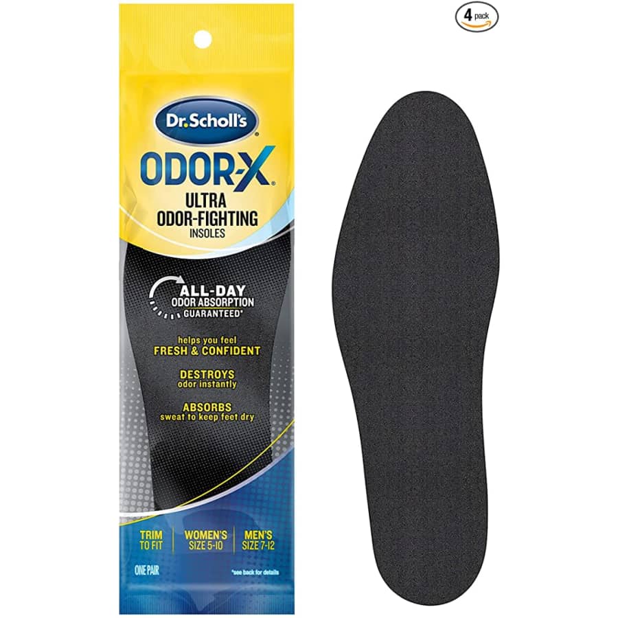 Dr. Scholl's Odor X Odor Fighting Insoles 4-Pack for $14 Dr. Scholl's Odor X Odor Fighting Insoles 4-Pack for $14