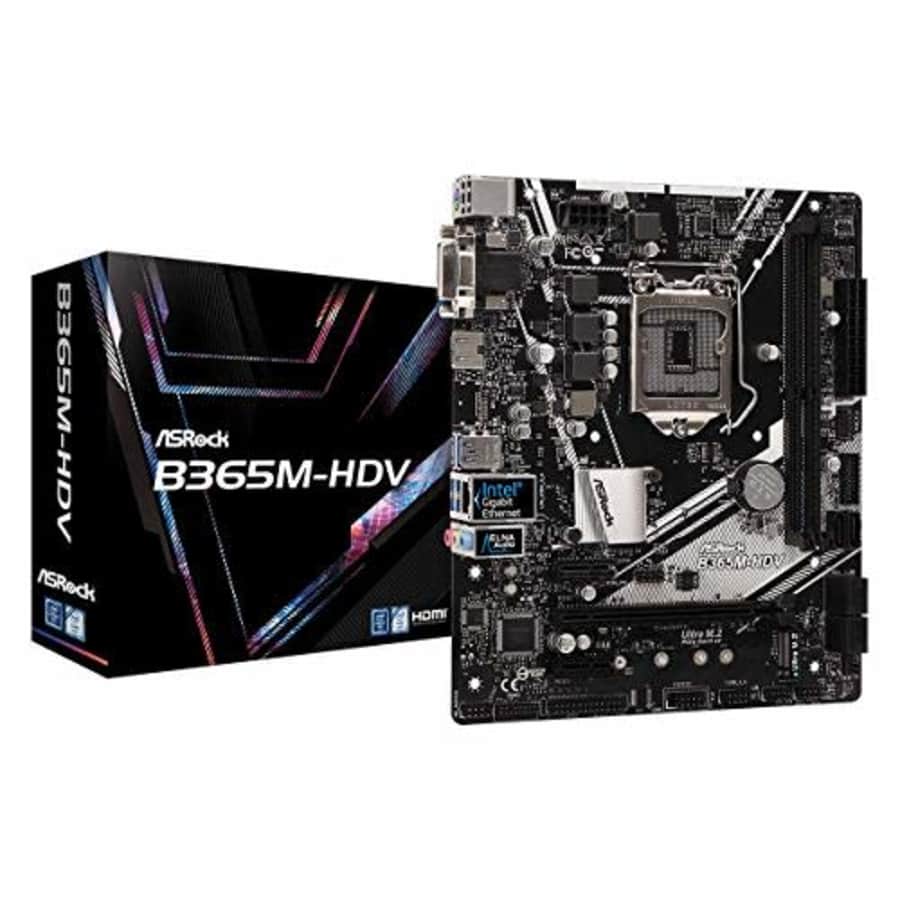 ASRock Intel B365 Chipset Motherboard, B365M-HDV for $150 ASRock Intel B365 Chipset Motherboard, B365M-HDV for $150