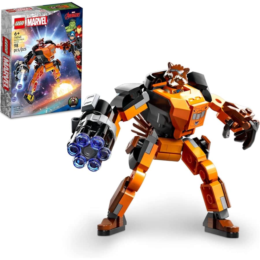 LEGO Marvel Rocket Mech Armor Set for $10 LEGO Marvel Rocket Mech Armor Set for $10