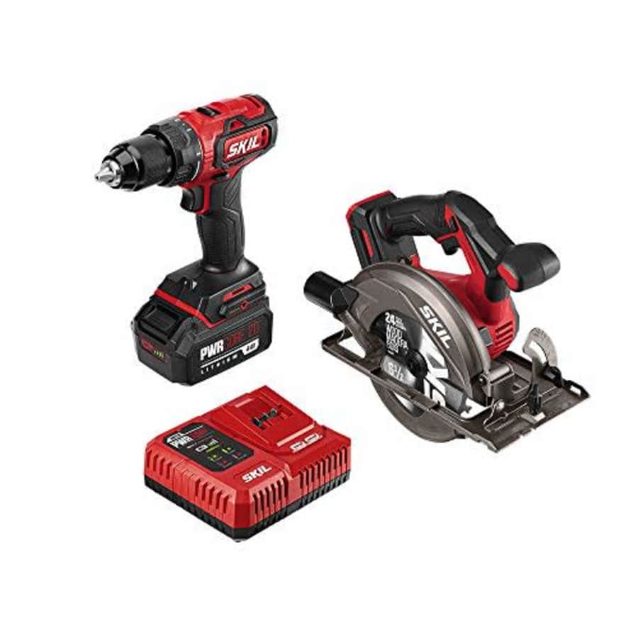 SKIL 2-Tool Combo Kit: PWRCore 20 Brushless 20V Cordless Drill Driver and Cordless Circular Saw, for $107