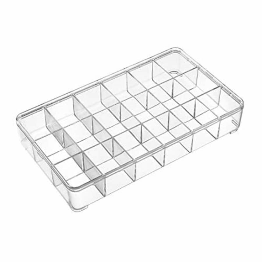 uxcell Component Storage Box - PS Fixed 18 Grids Electronic Component Containers Tool Boxes Clear for $27