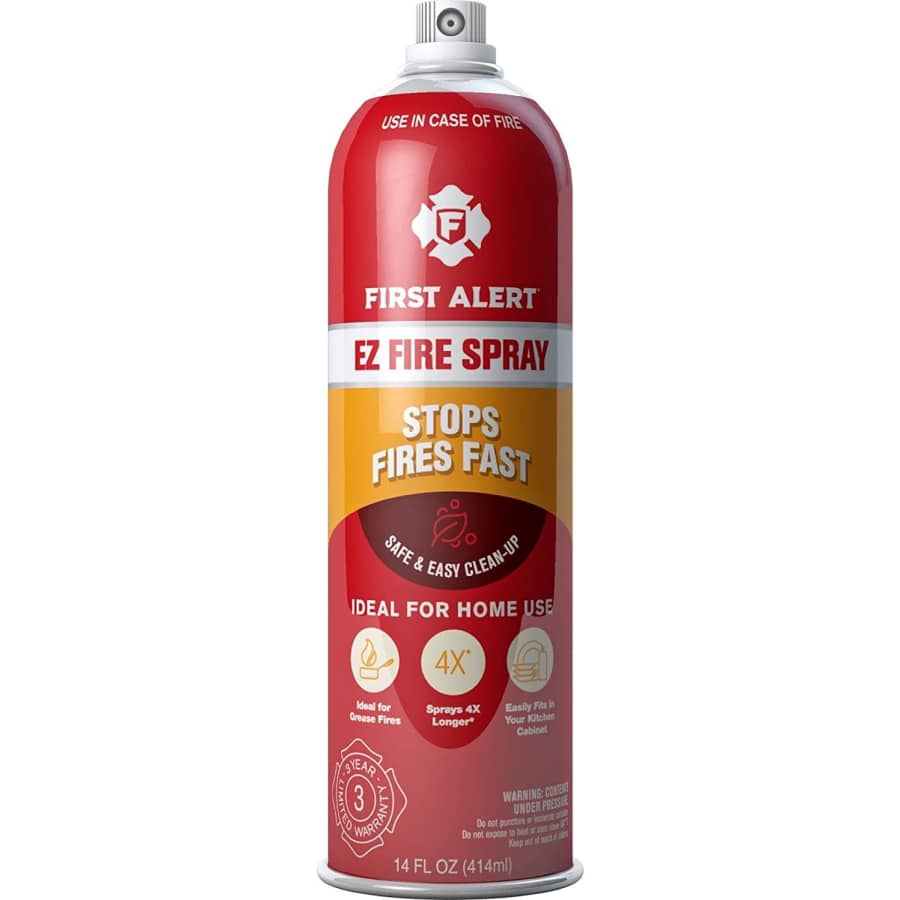First Alert Tundra Fire Extinguishing Aerosol Spray for $12