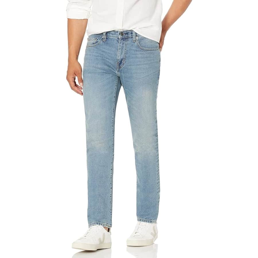 Amazon Essentials Men's Skinny-Fit Stretch Jeans for $9 Amazon Essentials Men's Skinny-Fit Stretch Jeans for $9