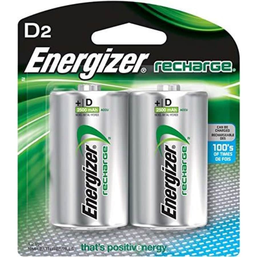 Energizer Rechargeable Batteries, D, 2-Count (Pack of 3 (2 ct each)) for $38 Energizer Rechargeable Batteries, D, 2-Count (Pack of 3 (2 ct each)) for $38