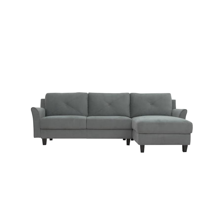 Lifestyle Solutions Harvard Sectional Sofa w/ Curved Arms for $386