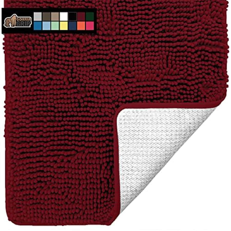 Gorilla Grip Soft Absorbent Bathroom Rugs, 36x24, Luxury Chenille Shaggy Bath Mat, Machine Washable for $36 Gorilla Grip Soft Absorbent Bathroom Rugs, 36x24, Luxury Chenille Shaggy Bath Mat, Machine Washable for $36