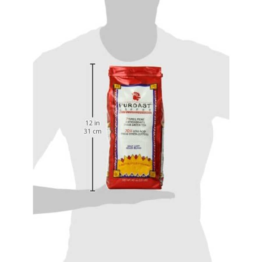 Puroast Coffee Low Acid Whole Bean Coffee, Half Caff House Blend, High Antioxidant, 2.5 Pound Bag, for $32