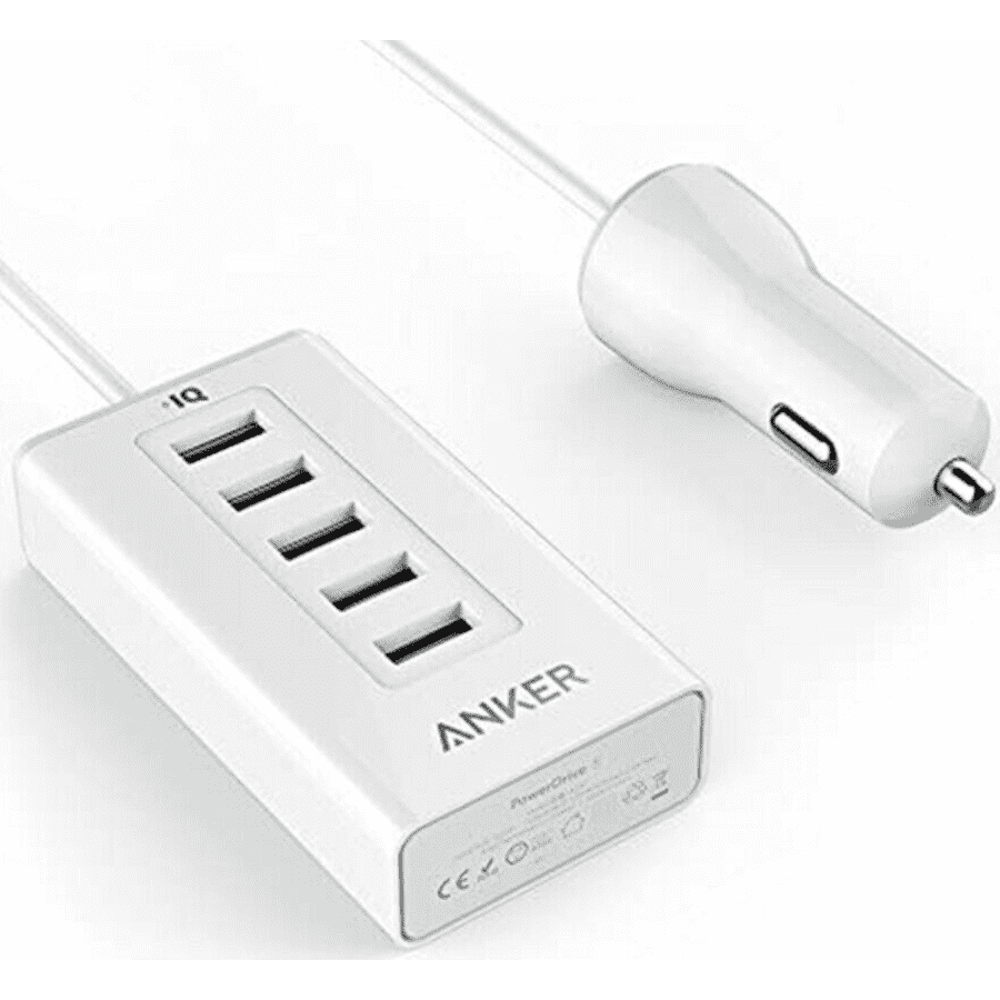 Anker PowerDrive 50W 5-Port Car Charger for $25