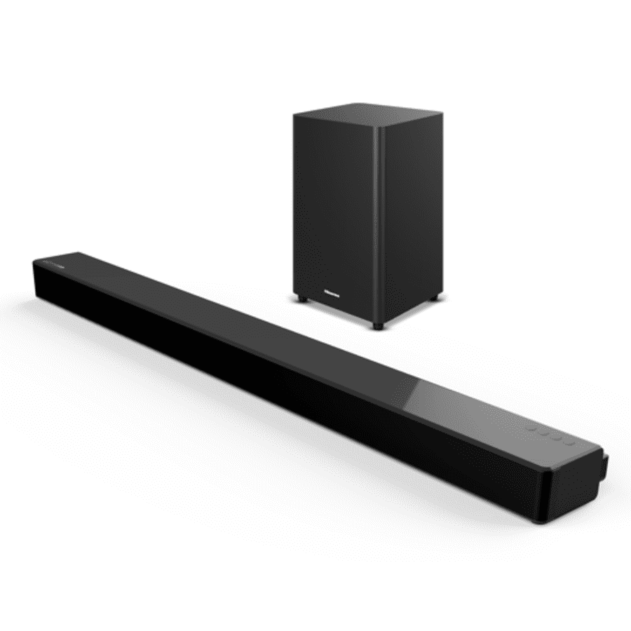 Hisense 3.1 Channel Soundbar with Wireless Subwoofer for $170