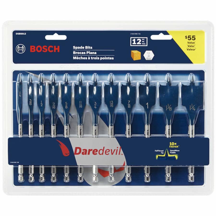 Bosch Daredevil 12-Piece Spade Bit Drill Bit Set for $20 Bosch Daredevil 12-Piece Spade Bit Drill Bit Set for $20