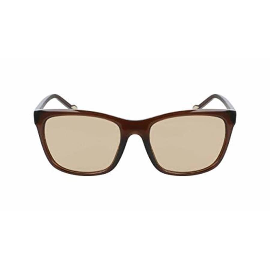 DKNY Women's DK532S Rectangular Sunglasses, Crystal Brown, 55/18/135 for $81