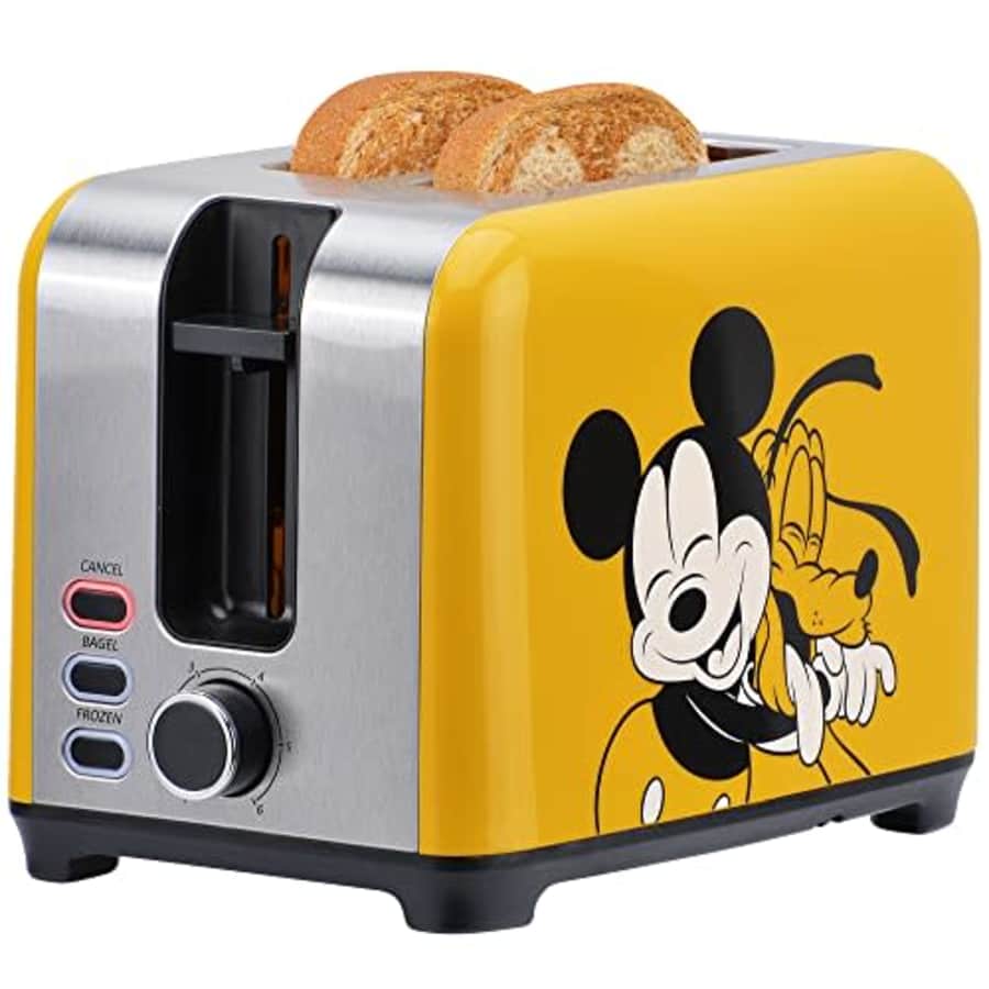 Disney Mickey and Pluto 2-Slice Toaster, Yellow, DSC-23 for $50 Disney Mickey and Pluto 2-Slice Toaster, Yellow, DSC-23 for $50