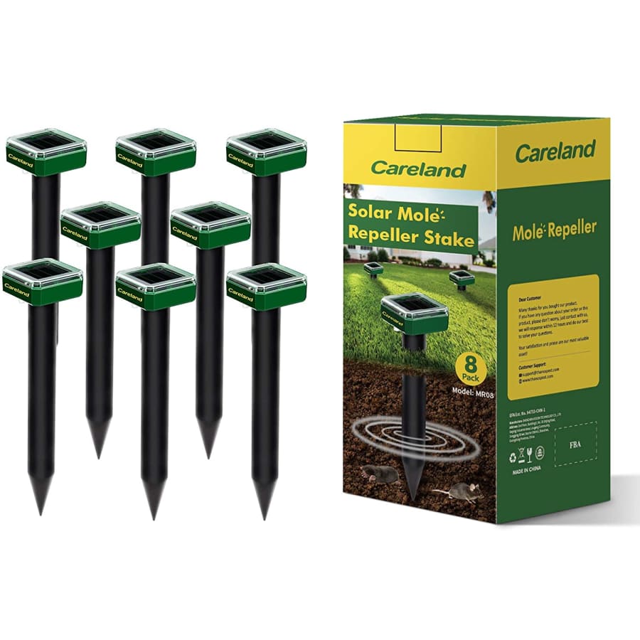 Careland Solar Mole Repeller Stake 8-Pack for $49 Careland Solar Mole Repeller Stake 8-Pack for $49