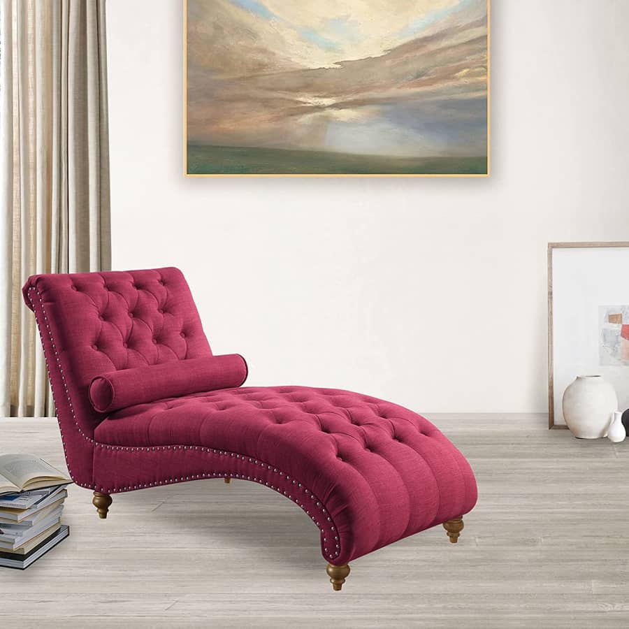 Rosevera Teofila Tufted Chaise Lounge Chair for $200