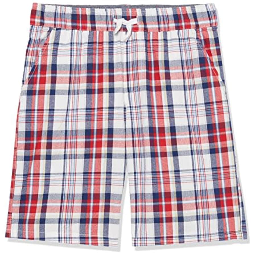 Nautica Boys' Flat Front Shorts, Bright Plaid, 3T Multi for $20