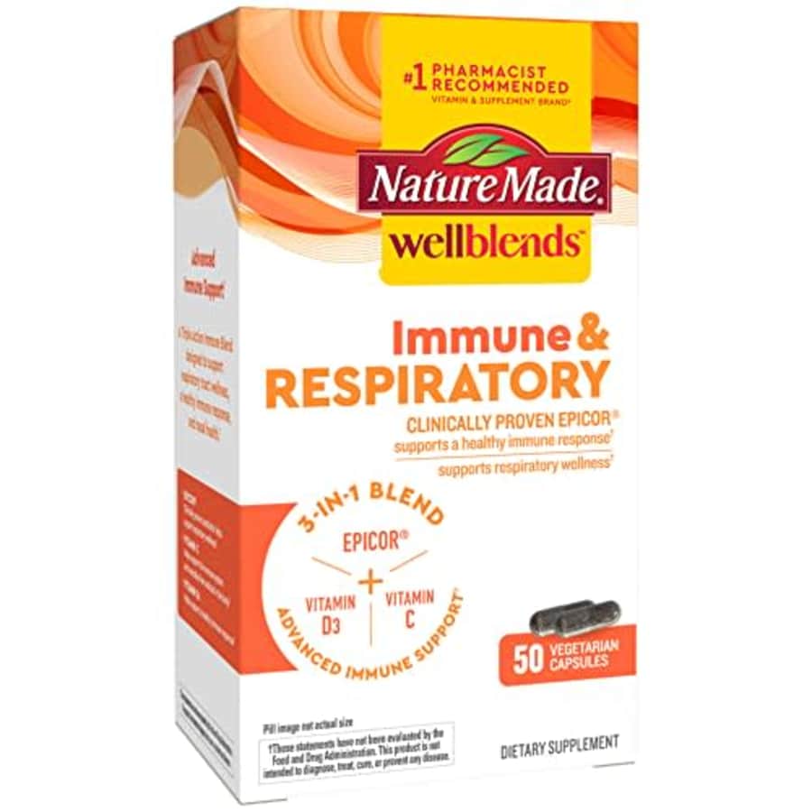 Nature Made Wellblends Immune & Respiratory, EpiCor Postbiotic, Vitamin C, Vitamin D3, Advanced for $18 Nature Made Wellblends Immune & Respiratory, EpiCor Postbiotic, Vitamin C, Vitamin D3, Advanced for $18