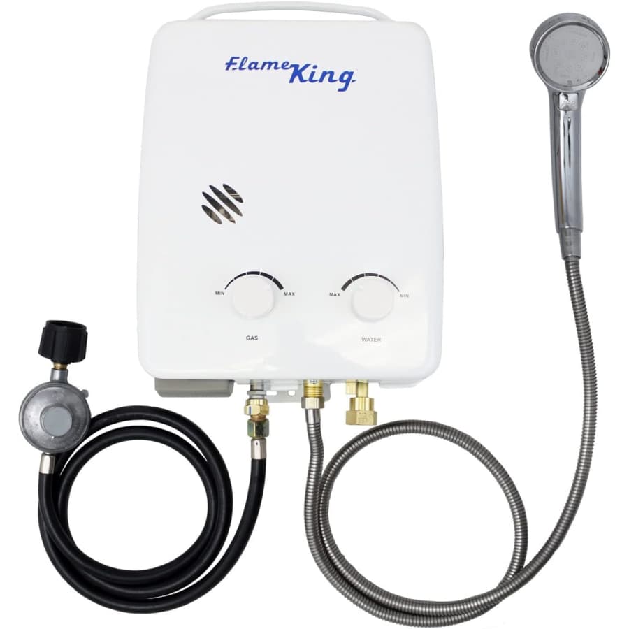 Flame King Portable Tankless Water Heater: $132 Flame King Portable Tankless Water Heater: $132