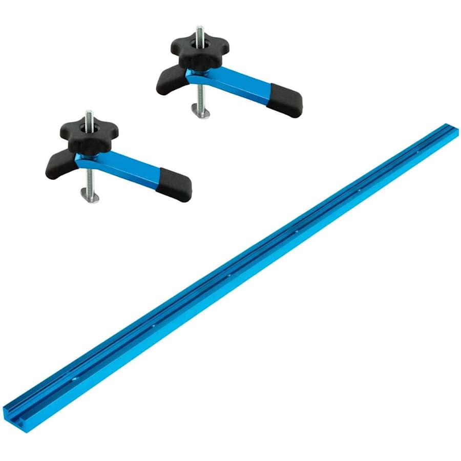 Powertec 48" Universal T-Track with 2 Hold-Down Clamps for $32 Powertec 48" Universal T-Track with 2 Hold-Down Clamps for $32