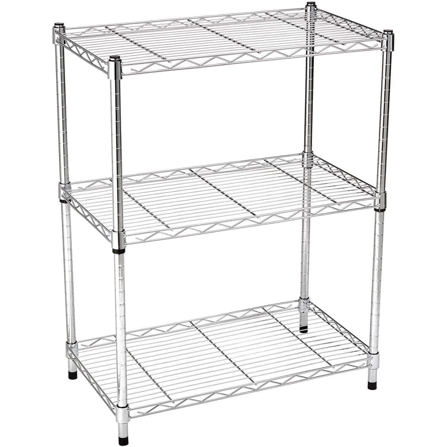 Amazon Basics 3-Shelf Adjustable Heavy Duty Wire Storage Unit for $31