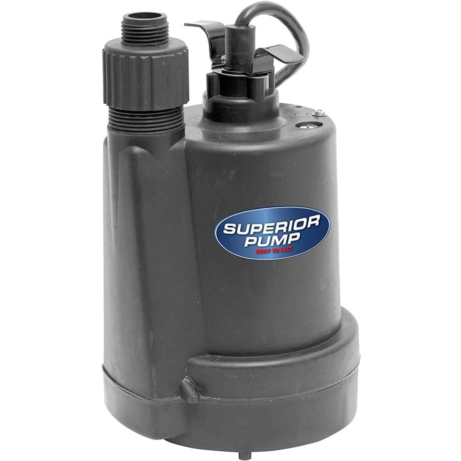 Superior Pump 1/4 HP Thermoplastic Utility Pump for $59