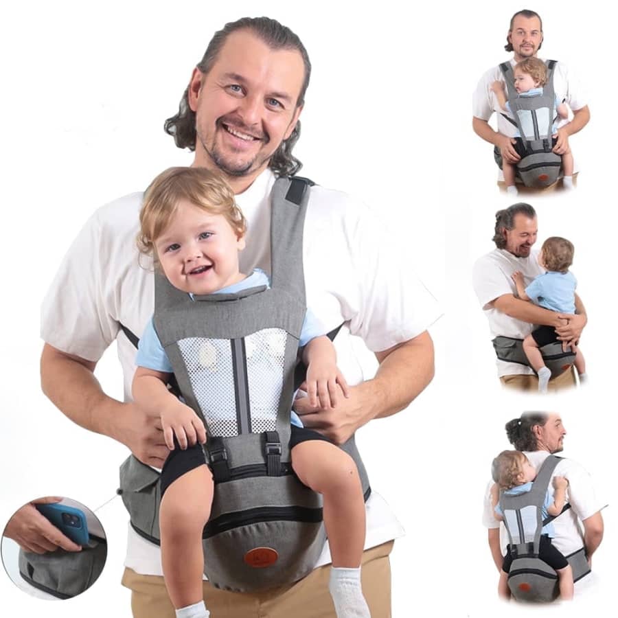 iFanze 6-in-1 Ergonomic Baby Carrier for $22