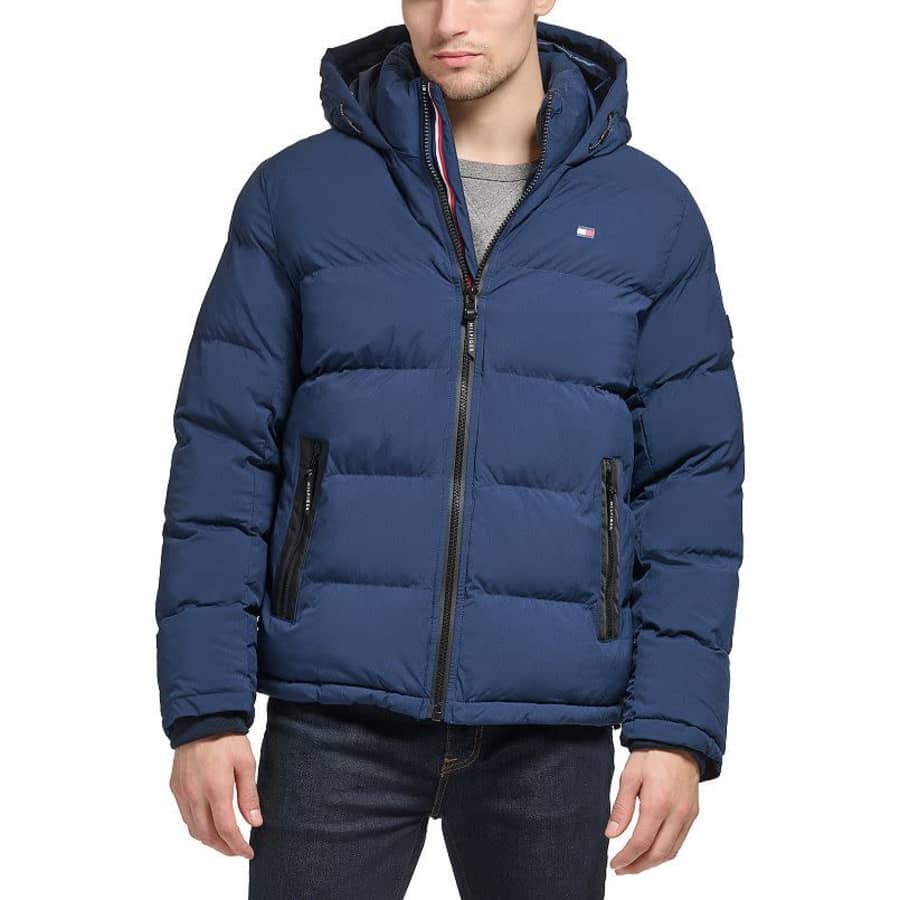 Tommy Hilfiger Men's Hooded Puffer Jacket for $72 Tommy Hilfiger Men's Hooded Puffer Jacket for $72