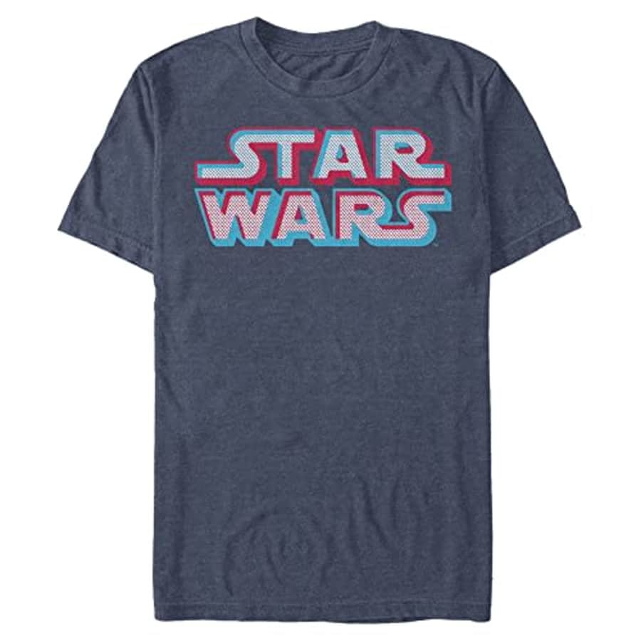 STAR WARS Big & Tall Shadow Box Men's Tops Short Sleeve Tee Shirt, Navy Blue Heather, Large for $13 STAR WARS Big & Tall Shadow Box Men's Tops Short Sleeve Tee Shirt, Navy Blue Heather, Large for $13