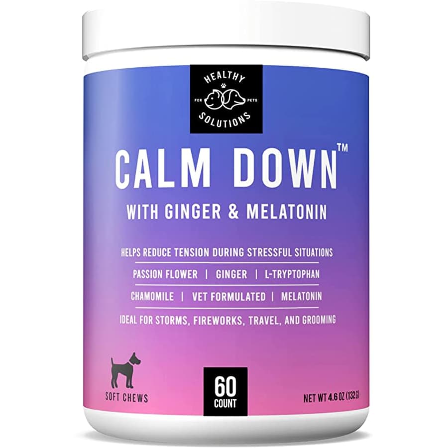 Healthy Solutions Calm Down 60-Ct. Dog Chews for $18 Healthy Solutions Calm Down 60-Ct. Dog Chews for $18