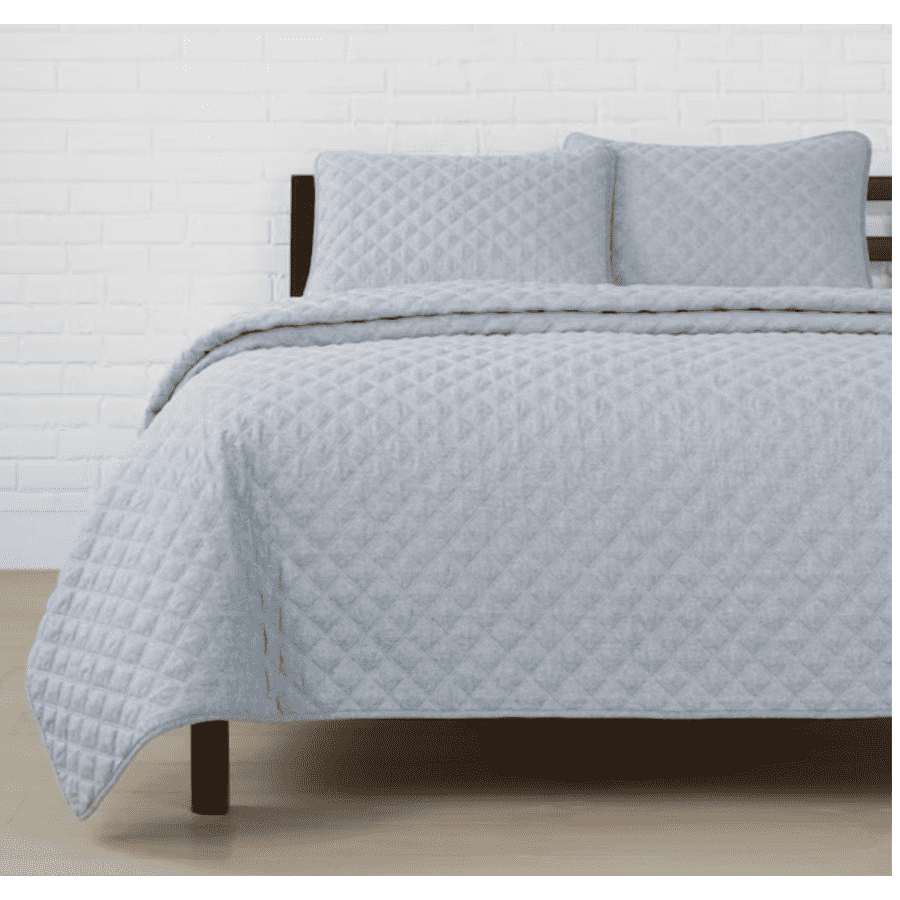 Stylewell Zoe 3-Piece Microfiber Full Queen Quilt Set for $50 Stylewell Zoe 3-Piece Microfiber Full Queen Quilt Set for $50