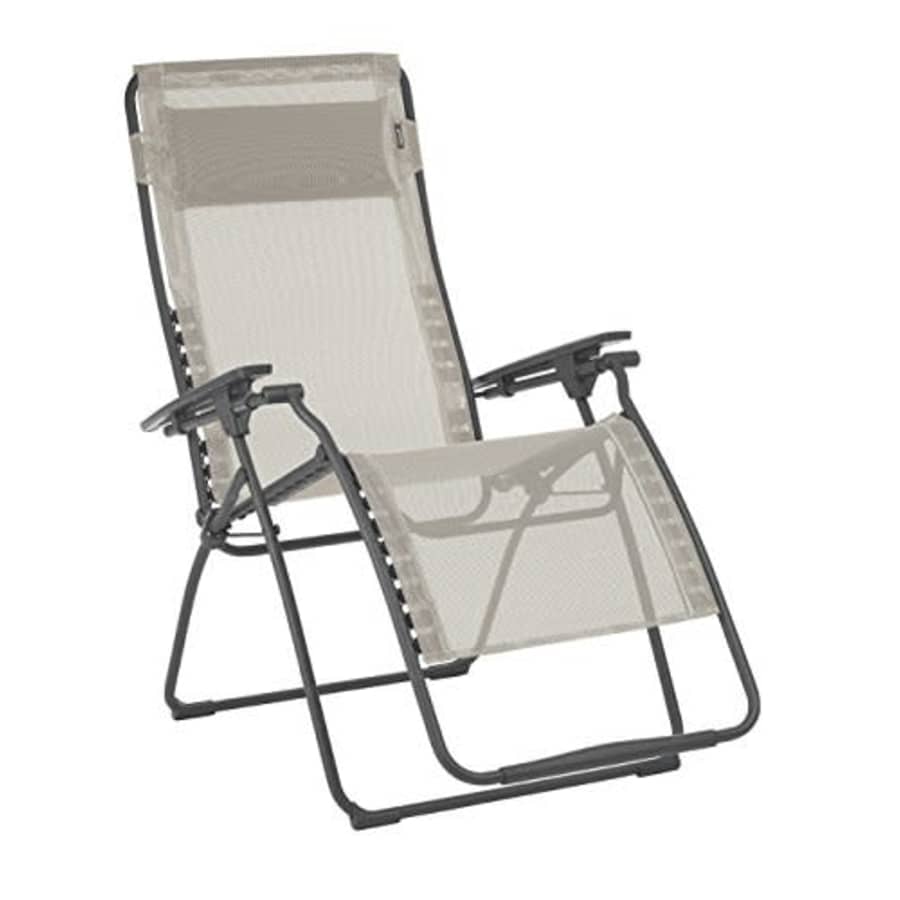 Lafuma Futura XL Zero Gravity Patio Recliner (Seigle Grey Batyline Canvas) Extra Large Outdoor for $329