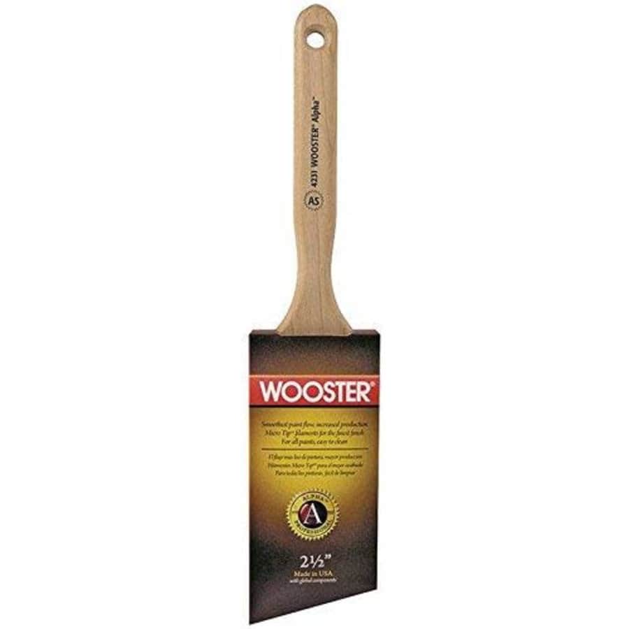 Wooster Alpha 2 1/2 in. W Angle Paint Brush for $17
