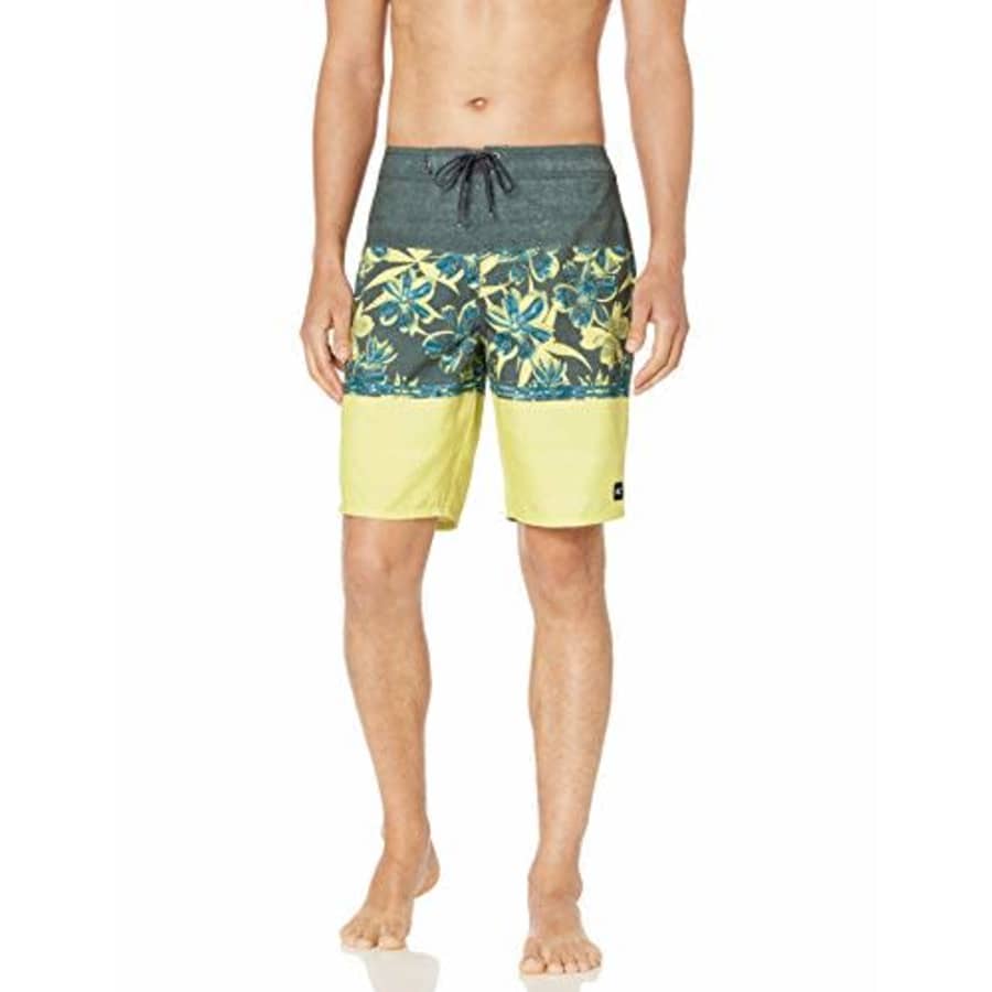 O'NEILL Men's 20 Inch Outseam Ultrasuede Swim Boardshort, Asphalt/Floriculture, 40 for $39