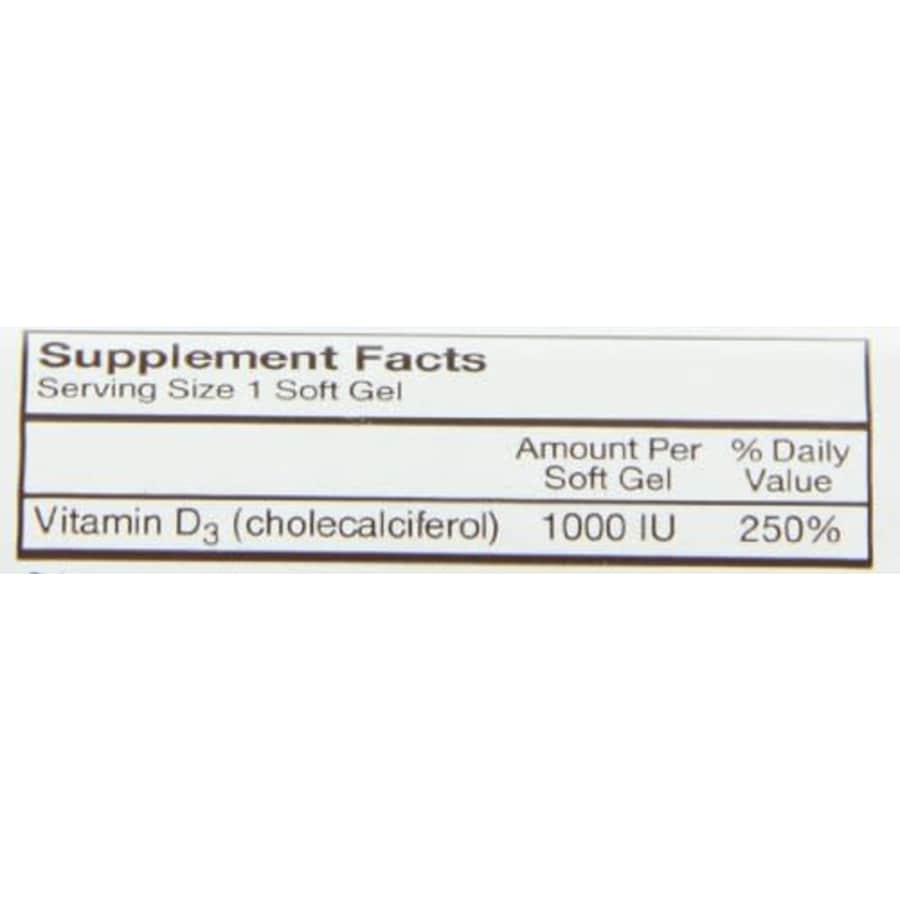 Carlson Labs Carlson Vitamin D3 1000 IU, 100 Softgels for $7